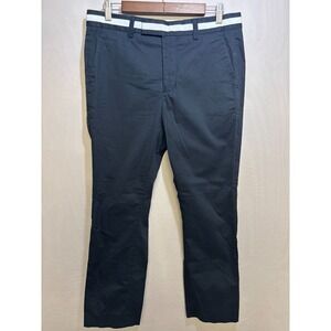 G/Fore Golf Pants Mens Navy Blue Stretch Flat Front Straight Leg Performance 32